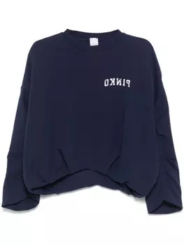 PINKO толстовка с логотипом, синий