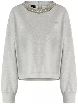 PINKO толстовка с пайетками, серый