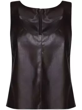 PINKO топ без рукавов, коричневый