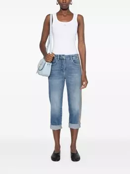 PINKO топ Calcolatore с логотипом, белый