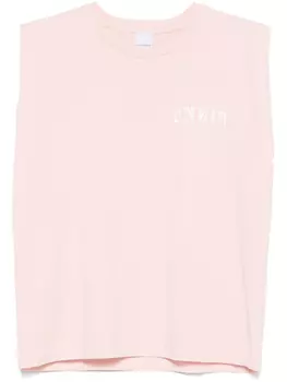 PINKO топ с логотипом, розовый