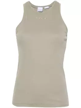 PINKO топ с логотипом, зеленый