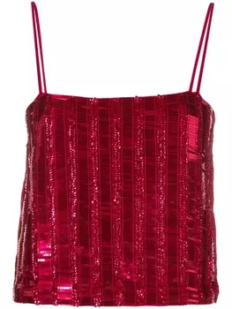 PINKO топ с пайетками, розовый