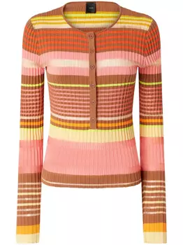 PINKO топ с планкой на пуговицах, розовый