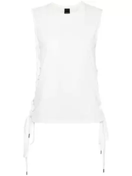 PINKO топ со шнуровкой, белый