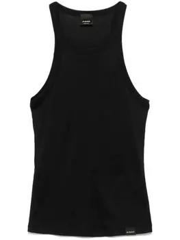 PINKO топ тонкой вязки, черный
