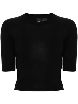 PINKO топ тонкой вязки, черный