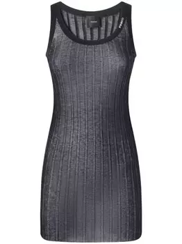 PINKO топ в рубчик, черный