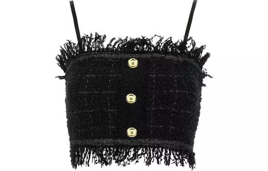 PINKO Топы без бретелек женские черные