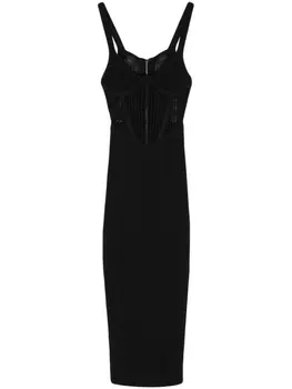 PINKO трикотажное платье миди, черный