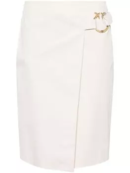 PINKO юбка Eurito с запахом, нейтральный цвет