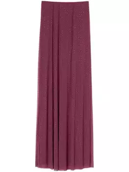 PINKO юбка из тюля, украшенная стразами, фиолетовый