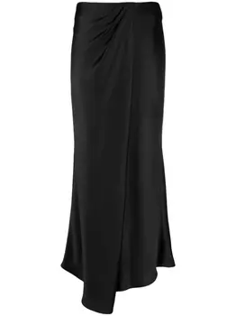 PINKO юбка макси асимметричного кроя, черный