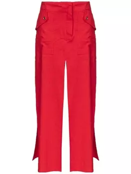 PINKO юбка макси с драпировкой, красный