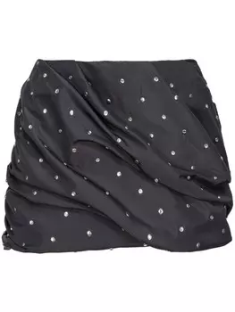 PINKO юбка мини Saint Paul с драпировкой, черный