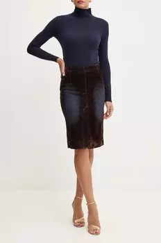 Пинко юбка Pinko, коричневый