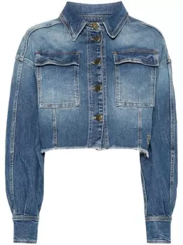 PINKO укороченная джинсовая куртка Ampollino, синий