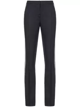 PINKO узкие брюки со стразами, черный