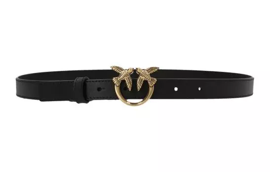 Pinko Женский кожаный ремень, черный