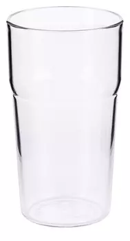 Пинтовый стакан, стакан для пива, стакан для питья, пластик, 8,5см, высота 15см, 0,5 л Contacto