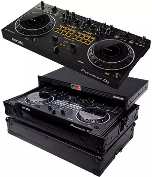 Pioneer DDJ-REV1 2-канальный DJ-контроллер в стиле Scratch + чехол Pro X-DDJREV1LTBL Pionee DDJ-REV1 Scratch-Style 2-Channel DJ controller + X-DDJREV1LTBL Case