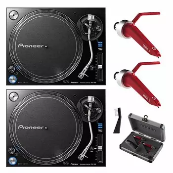 Pioneer PLX-1000 Pro DJ Turntables (2 шт.) с Ortofon Concorde DigiTracks Pioneer PLX-1000 Pro DJ Turntables (2-pack) w Ortofon Concorde DigiTracks
