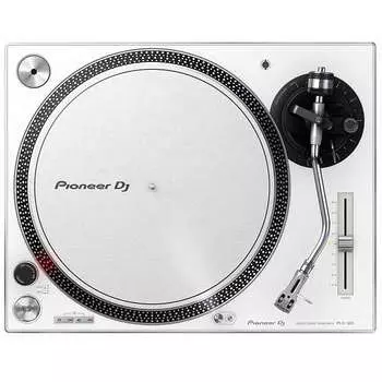 Pioneer PLX-500 PLX500 Высокомоментный диджейский проигрыватель с прямым приводом белого цвета Pioneer PLX-500 PLX500 High-Torque Direct Drive DJ Turntable in White