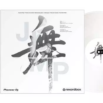 Pioneer RB-VD2-W Control Vinyl для rekordbox, пара, Kanji Design, белый RB-VD2-W Control Vinyl for rekordbox, Pair, Kanji Design,