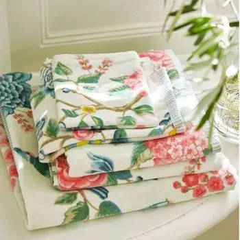 Pip Studio 100% хлопок, махровый велюр, махровая ткань 500 GSM Good Evening White 16X22 Набор 3 Набор из 3 16 x 22 см 3 мочалки белые, белый