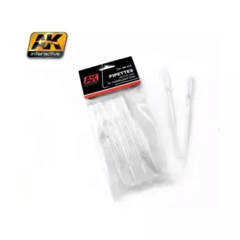 Пипетки среднего размера (7 шт.), Auxiliaries & Effects (AK-Interactive)