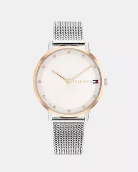 Pippa 1782666 женские часы со стальной сеткой Tommy Hilfiger, серебро