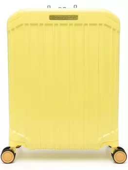PIQUADRO чемодан на колесах с логотипом, желтый