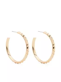 Пирамидальные серьги-кольца Eddie Borgo, золотой