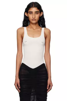 Пирсинг боди с открытыми боками Mugler, цвет snow