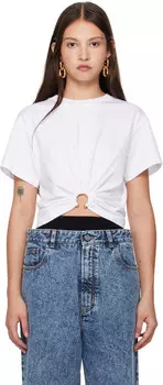 Пирсинг футболка Rabanne, белый