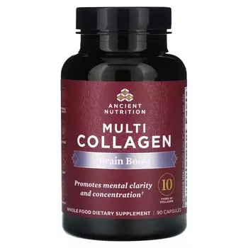 Добавка Ancient Nutrition Multi Collagen Brain Boost, 90 капсул