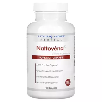 Добавка Arthur Andrew Medical чистая наттокиназа, 180 капсул