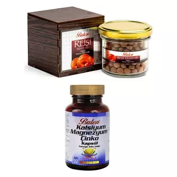 Добавка Balen Reishi Mushroom 300 мг, 200 шт + Calcium Magnesium Zinc 709 мг, 90 шт