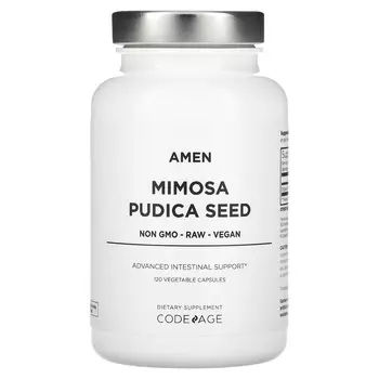 Добавка Codeage Amen Mimosa Pudica Seed для кишечника, 120 растительных капсул