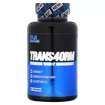 Добавка EVLution Nutrition Trans4orm Energized Weight Control, 60 растительных капсул