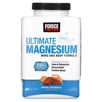 Добавка Force Factor Ultimate Magnesium, 60 жевательных таблеток