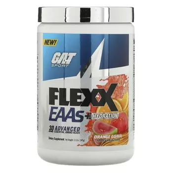 Добавка GAT Flexx EAA + Hydration, апельсин и гуава, 345 г