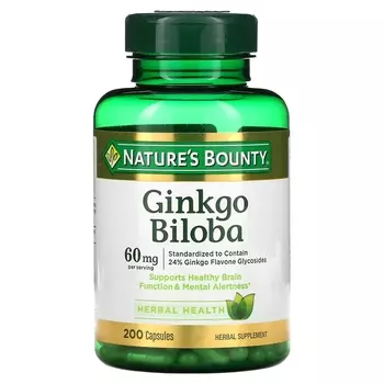 Добавка Гинкго Билоба Nature's Bounty, 200 капсул