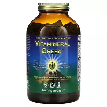 Добавка HealthForce Superfoods Vitamineral Green, 400 веганских капсул
