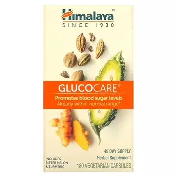 Добавка Himalaya GlucoCare, 180 растительных капсул