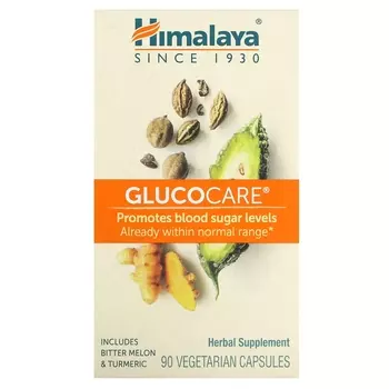 Добавка Himalaya Glucocare, 90 капсул
