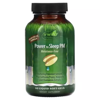 Добавка Irwin Naturals Power to Sleep PM, 50 мягких капсул с жидкостью