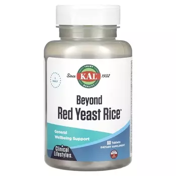 Добавка Kal Beyond Red Yeast Rice, 60 таблеток