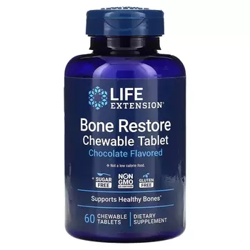 Добавка Life Extension Bone Restore шоколад, 60 жевательных таблеток