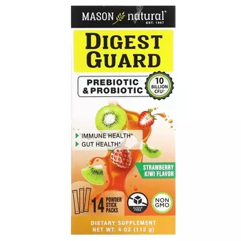 Добавка Mason Natural Digest Guard Strawberry Kiwi, 14 пакетиков